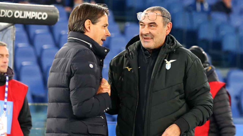 Maurizio Sarri e Simone Inzaghi