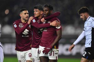 Zapata e le lacrime dopo la doppietta in Torino-Atalanta