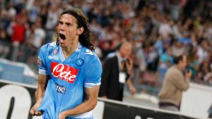 Edinson Cavani in Napoli-Inter del 2013