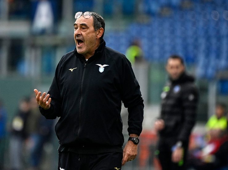 Il tecnico della Lazio Maurizio Sarri - Ansafoto - Calcioinpillole.com