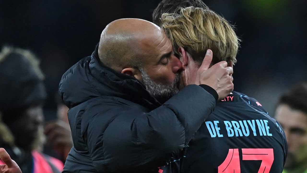 Guardiola e De Bruyne