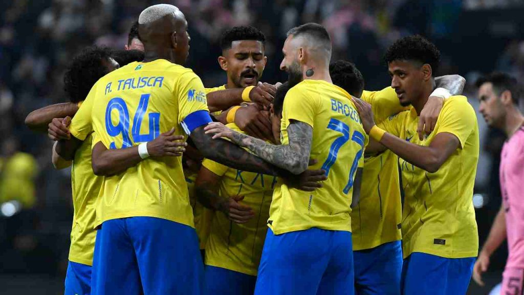 I giocatori dell'Al Nassr - ANSA Foto - Calcioinpillole.com