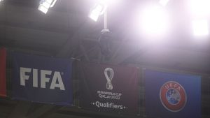 Logo Fifa in occasione dei Mondiali in Qatar - Lapresse - Calcioinpillole.com