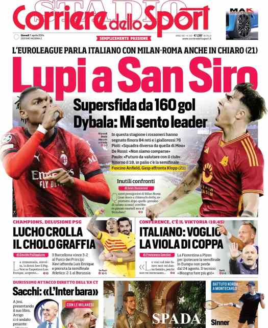 prima pagina