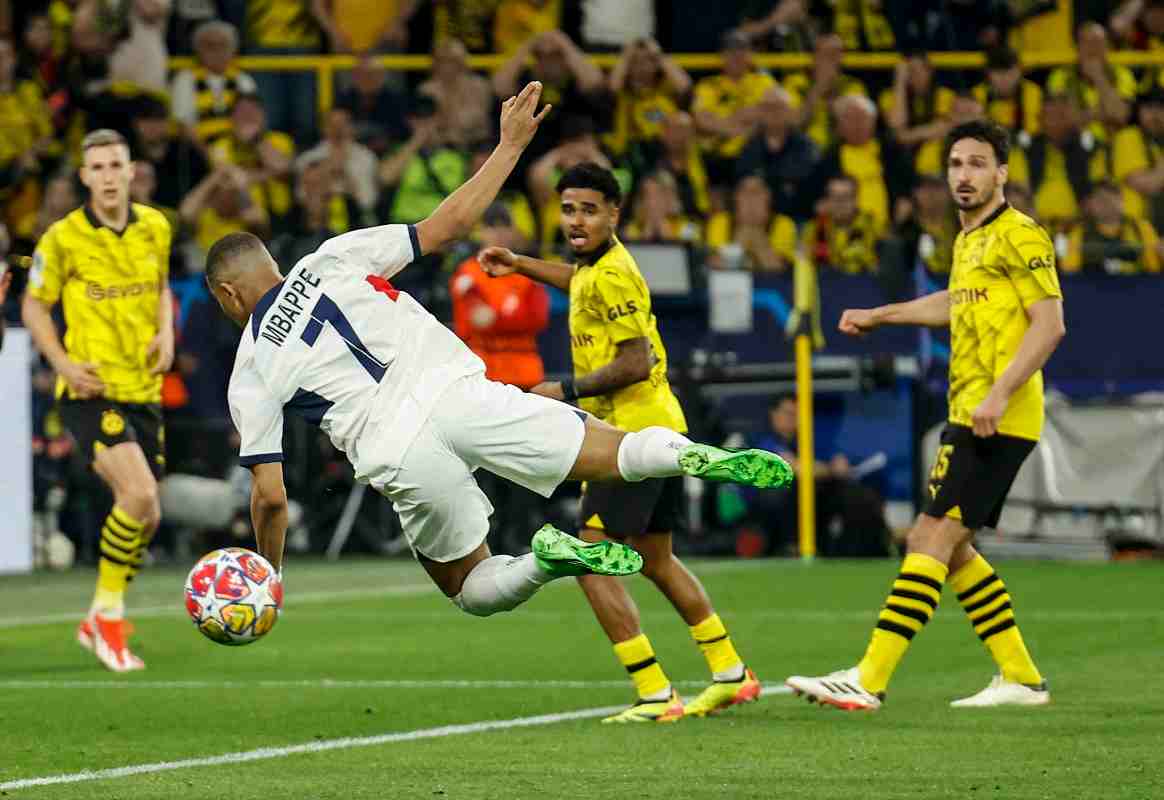 PSG Borussia Dortmudn dove vederla 