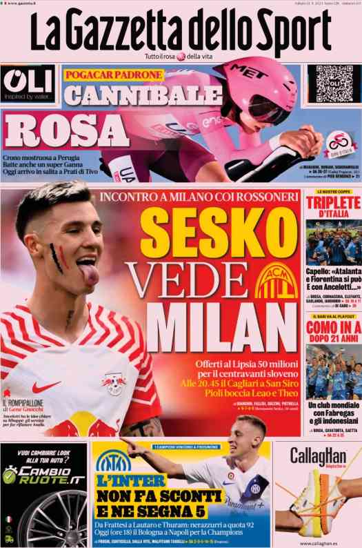 In prima pagina: i quotidiani in edicola oggi, 11 maggio 2024