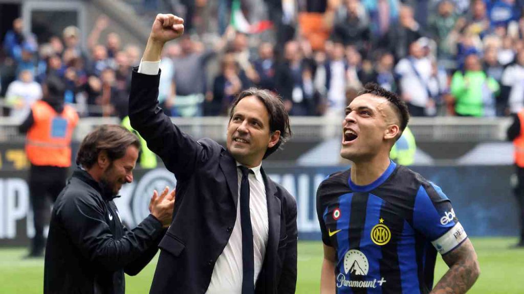 Simone Inzaghi e Lautaro Martinez