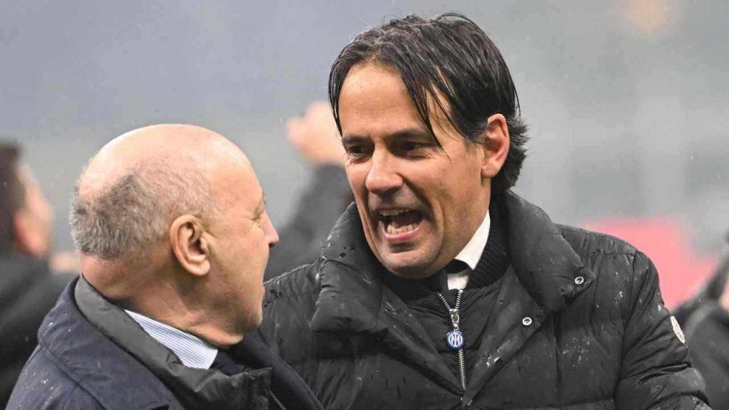 Beppe Marotta e Simone Inzaghi