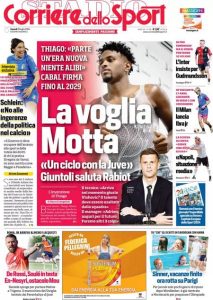 Corriere dello Sport, 19 luglio 2024