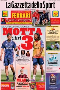 La Gazzetta dello Sport, 19 luglio 2024