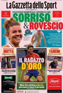 Gazzetta dello Sport, 10 luglio 2024