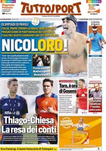 Tuttosport, 29 luglio 2024