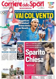 Corriere dello Sport, 4 agosto 2024