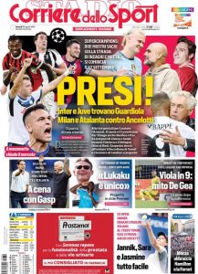 Corriere dello Sport, 30 agosto 2024