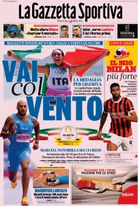 La Gazzetta dello Sport, 4 agosto 2024