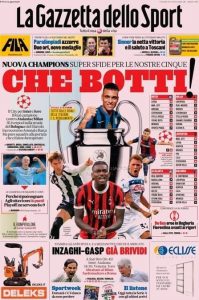 La Gazzetta dello Sport, 30 agosto 2024