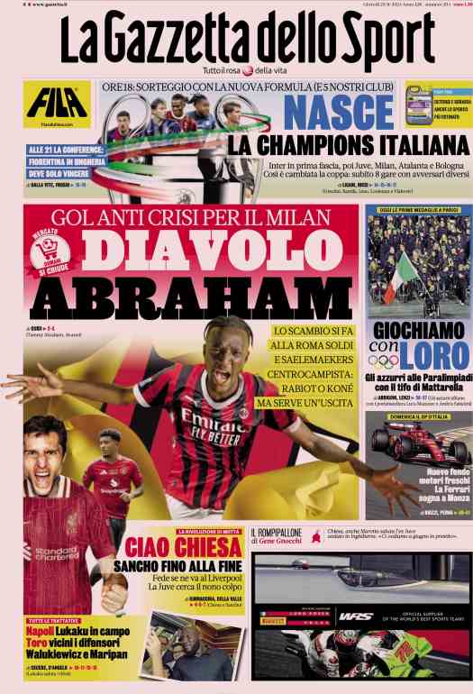 prima pagina