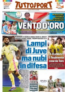 Tuttosport, 4 agosto 2024