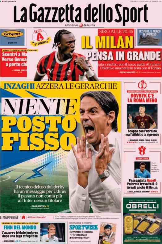 prima pagina