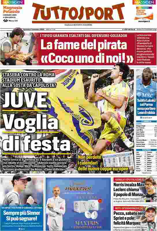 prima pagina