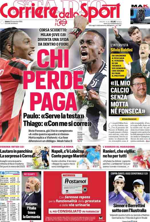 prima pagina