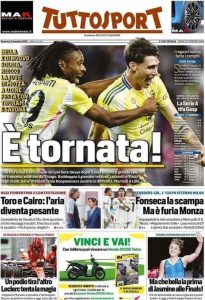 Tuttosport, 3 novembre 2024