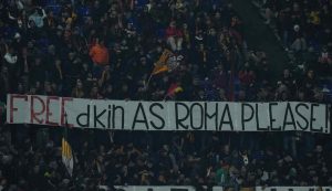 Striscione Roma