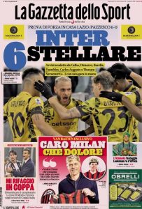 La Gazzetta dello Sport, martedì 17 dicembre 2024