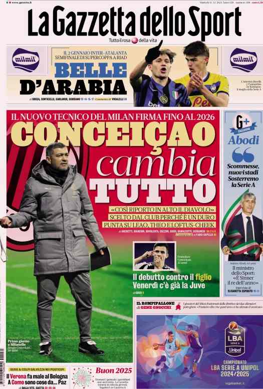 In prima pagina, i giornali in edicola oggi 31 dicembre 2024