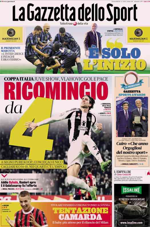 In prima pagina, i giornali in edicola oggi 18 dicembre 2024