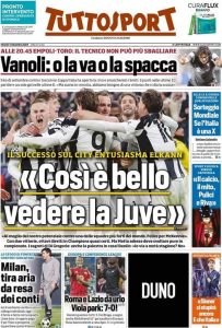 Tuttosport, venerdì 13 dicembre 2024