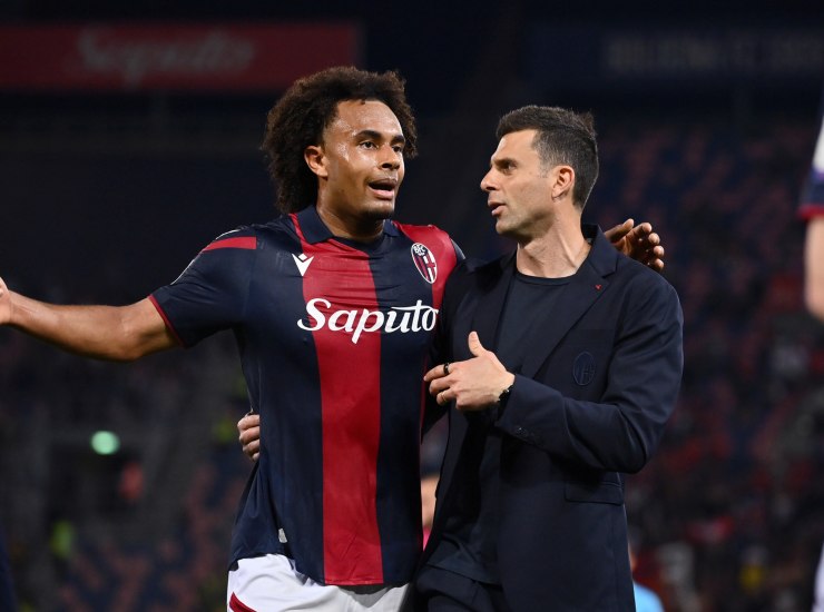 Joshua Zirkzee e Thiago Motta