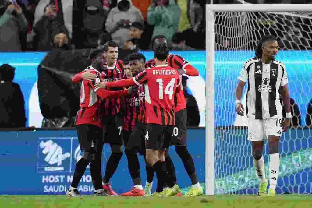 Juventus-Milan 1-2, rossoneri in rimonta e in finale di Supercoppa