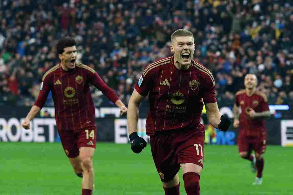 Udinese-Roma 1-2, Pellegrini e Dovbyk di rigore: i giallorossi vanno