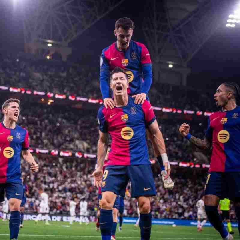 Supercoppa di Spagna, il Barcellona batte 5-2 il Real Madrid