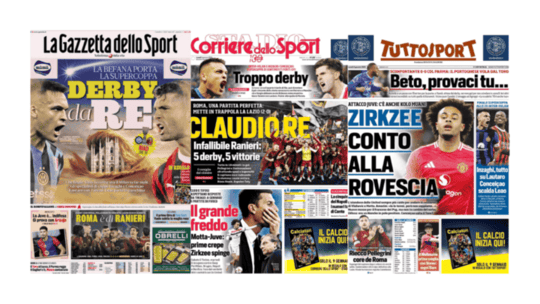 In prima pagina, la rassegna stampa dei quotidiani sportivi in edicola oggi 6 gennaio 2025