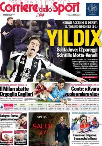 Corriere dello Sport, domenica 12 gennaio 2025