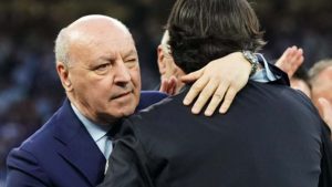 Beppe Marotta e Simone Inzaghi